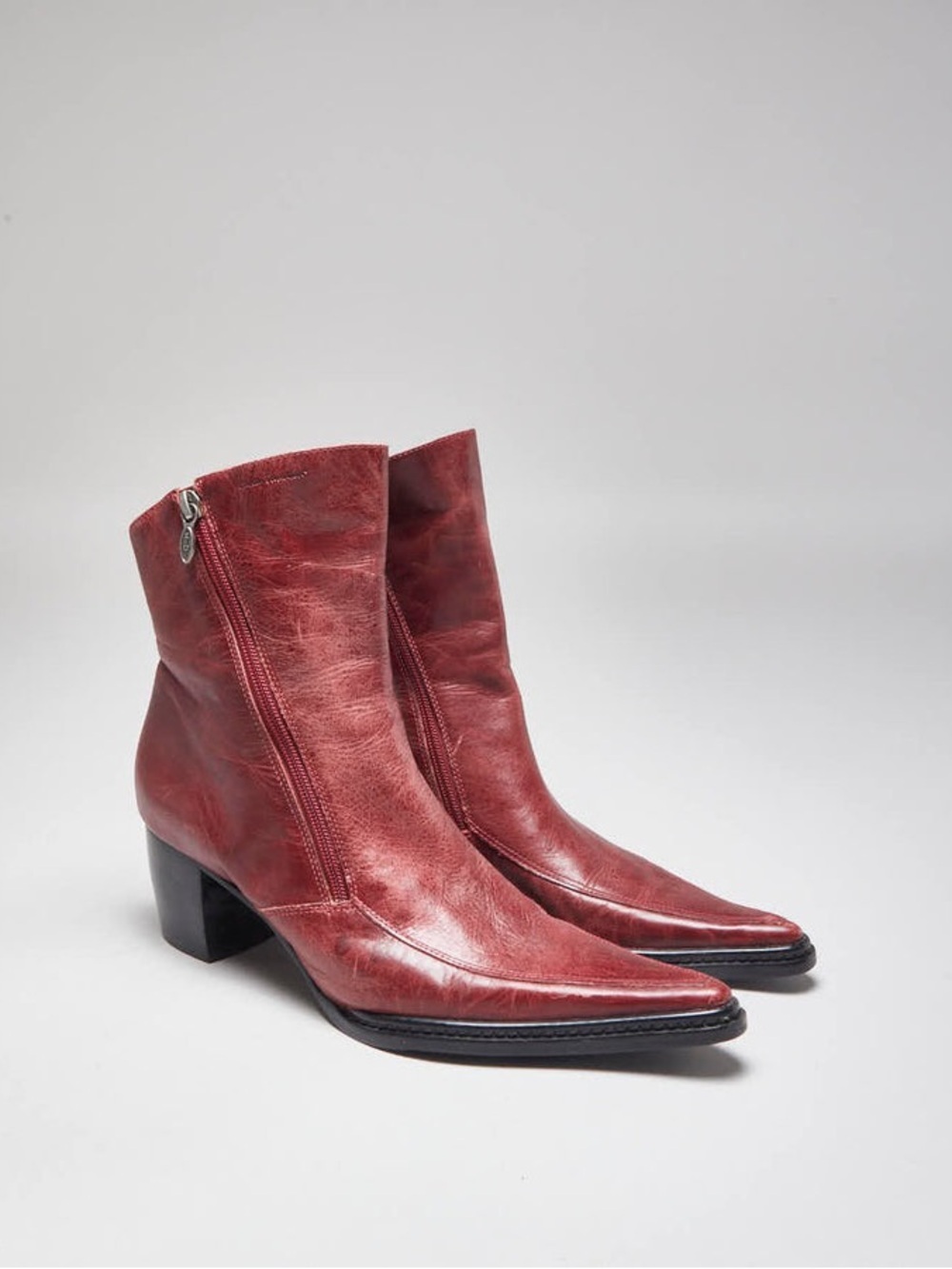 HARLEY DAVIDSON | VTG red leather boots | size 7